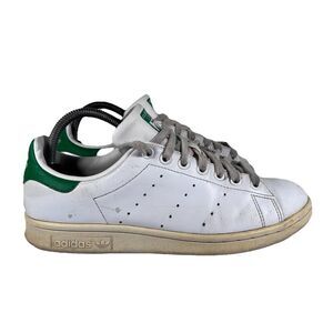 Adidas Stan Smith White Green Lace Up Athletic Shoes Sneakers Men's 7.5 M20324